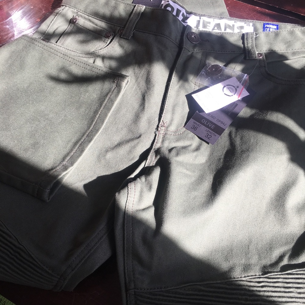 Noiz Jeans Olive denim W 36 L 32 NWT